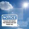 Signmission Please One Snack Per Person Per Day Thank You, 10 in W x Rectangle, Plastic OS-2PACK-NS-P-710-L-17541 - alternate 3